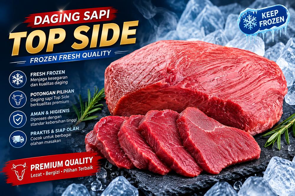 MRK Beef Top Side - Daging Sapi Lokal Top Side / Paha Belakang