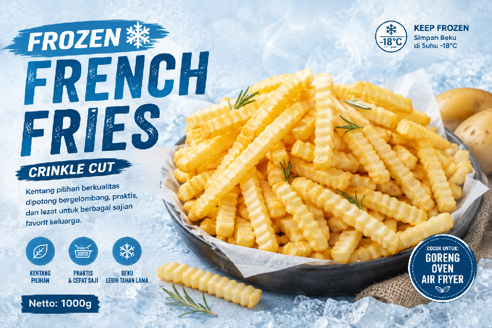 Kentang French Friesh Crincle Cut 2 Kg