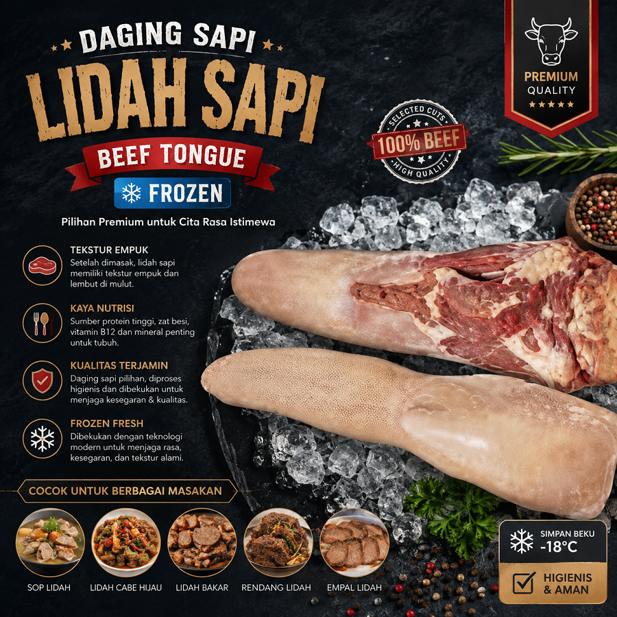 MRK Beef Tongue - Lidah Sapi Lokal
